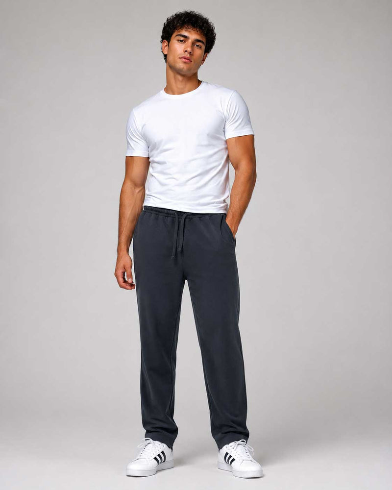 Straight-Leg Sweatpants – Grey Sweatpants CIZARO - Cizaro Jeans
