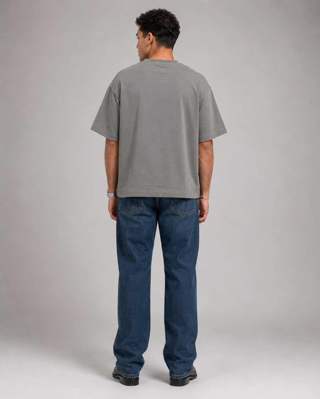 Relaxed Fit T-Shirt – Grey T-shirt CIZARO - Cizaro Jeans