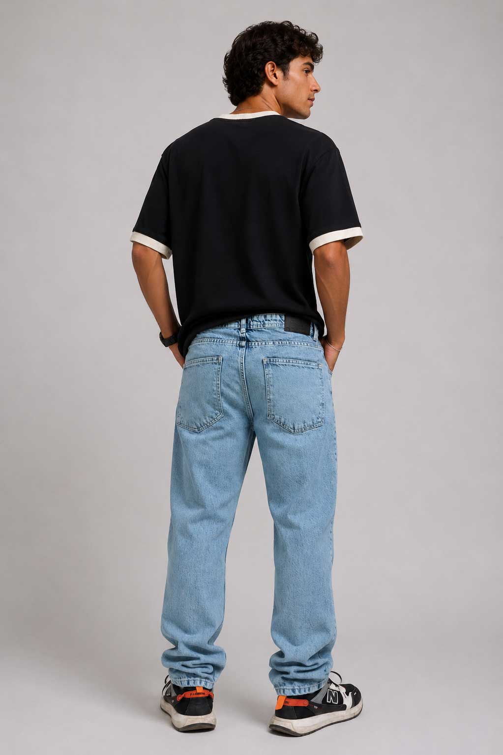 Relaxed Fit Light Acid Blue Jeans Jeans CIZARO - Cizaro Jeans