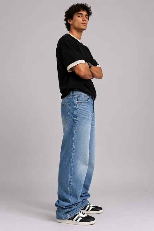 Baggy Marine Blue Jeans Baggy CIZARO - Cizaro Jeans