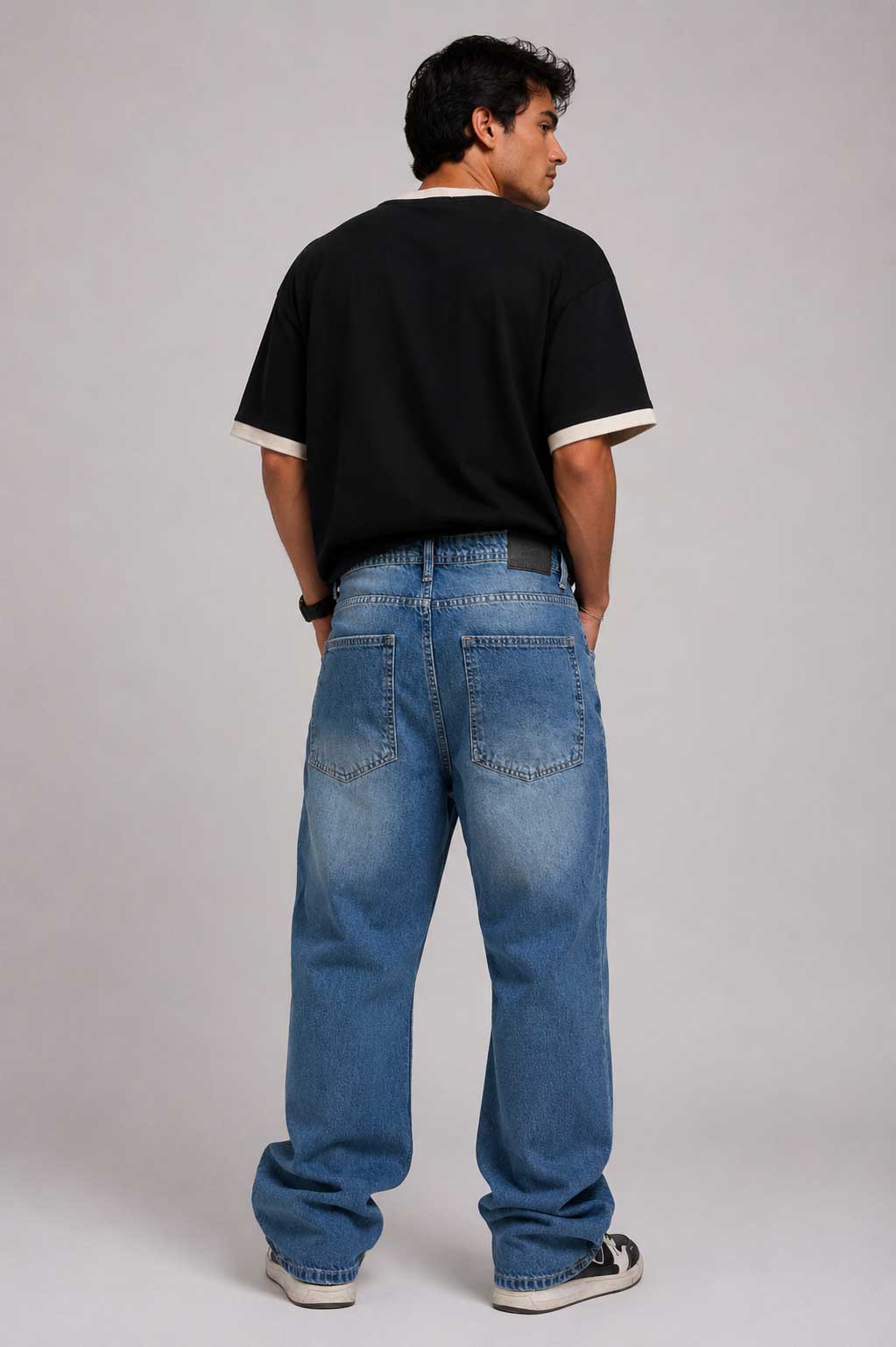 Baggy Marine Blue Jeans Baggy CIZARO - Cizaro Jeans