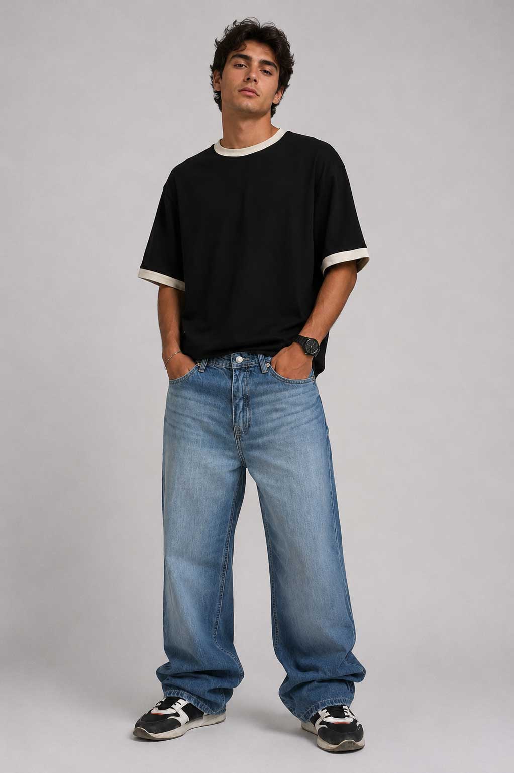 Baggy Marine Blue Jeans Baggy CIZARO - Cizaro Jeans