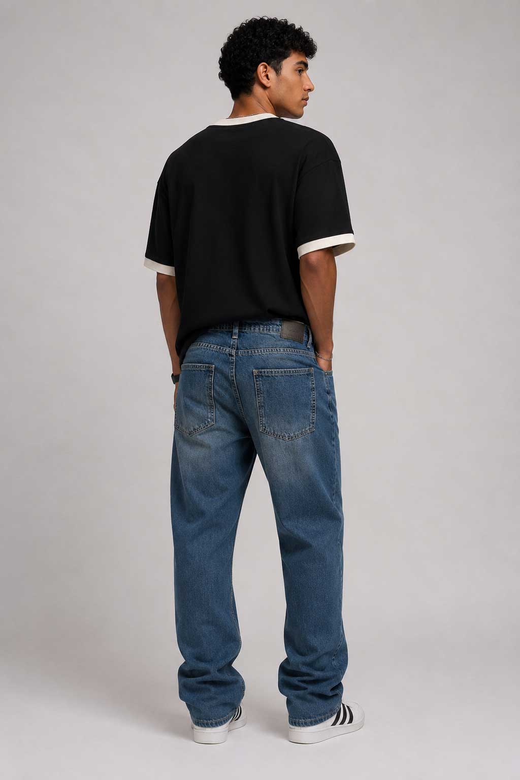 Baggy – Dusty Horizon Blue Jeans Baggy CIZARO - Cizaro Jeans