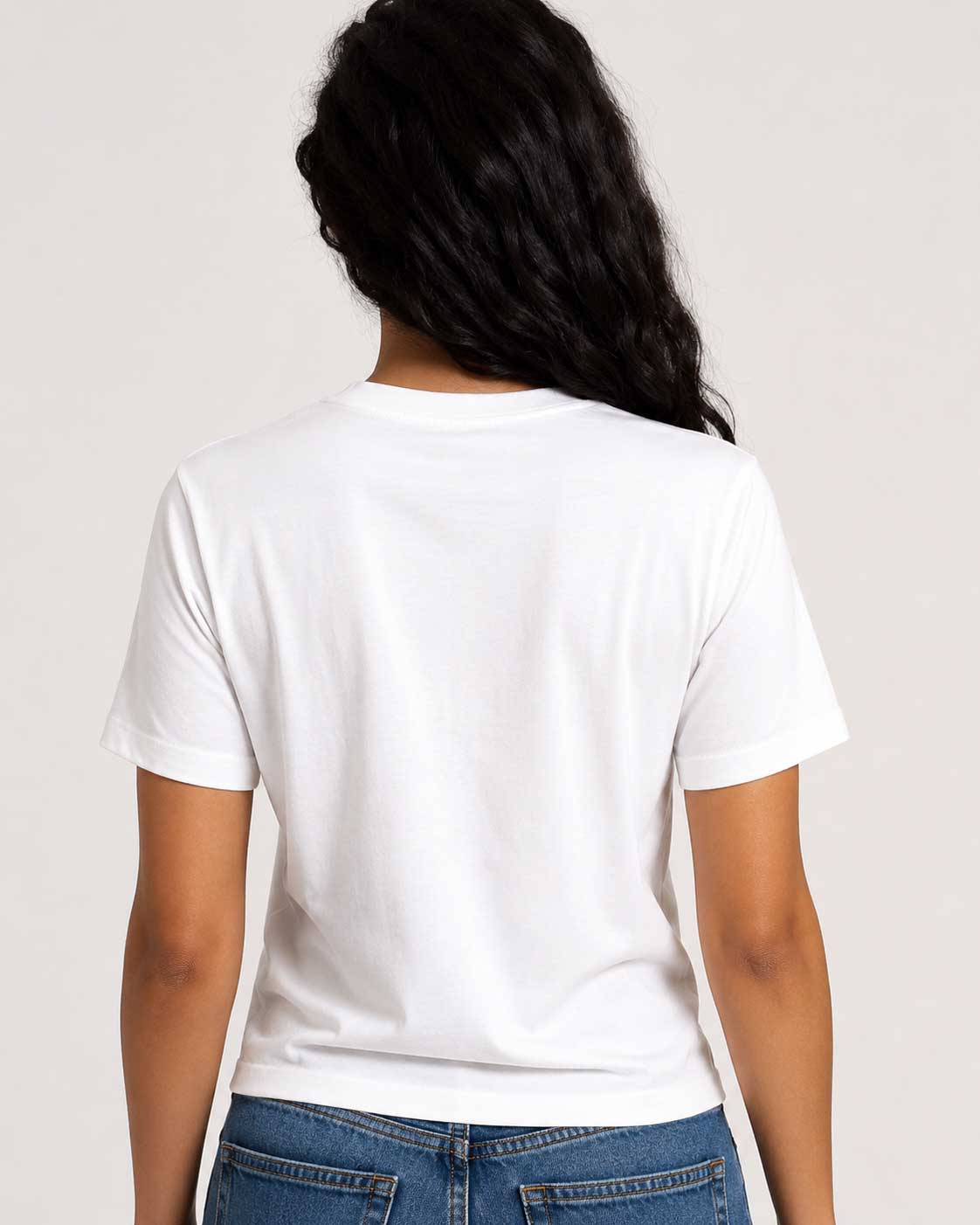 Basic Short sleeve T-shirt – White T shirt CIZARO - Cizaro Jeans