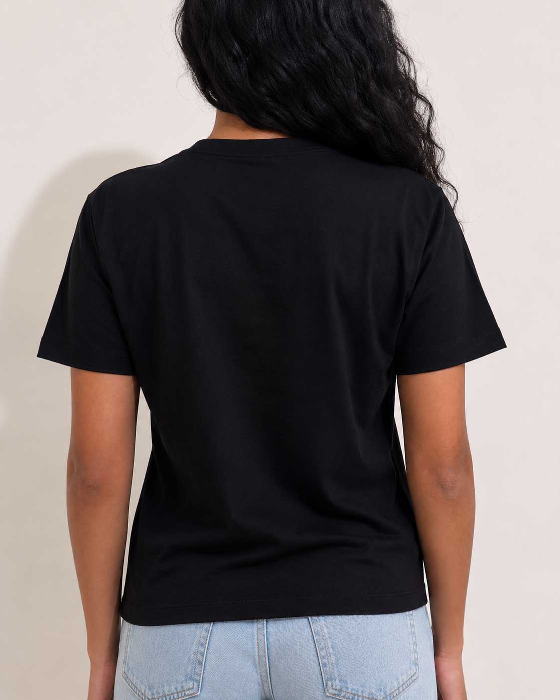 Basic Short sleeve T-shirt – Black T shirt CIZARO - Cizaro Jeans
