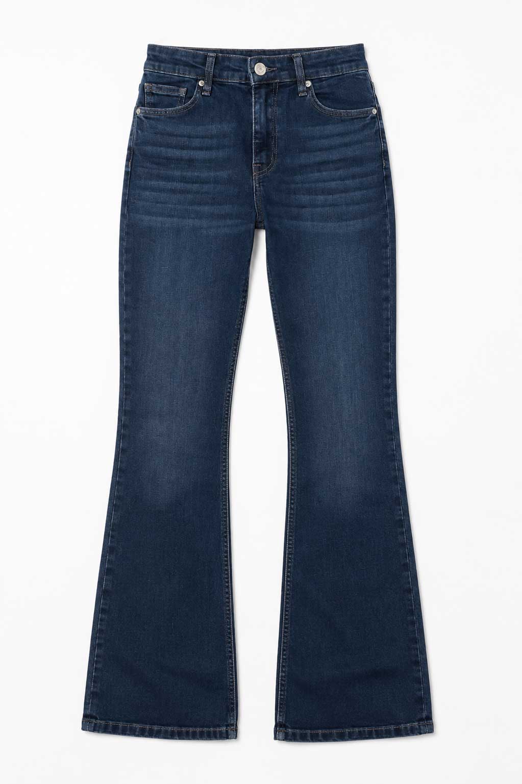 Flare High Waist Vintage Blue Jeans flare CIZARO - Cizaro Jeans