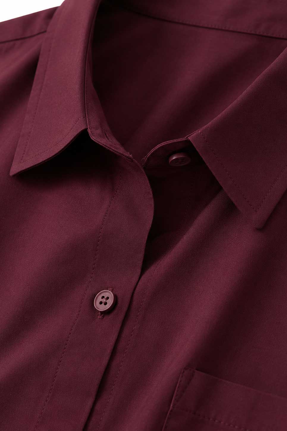 Oversized Poplin Shirt | Burgundy Shirt CIZARO - Cizaro Jeans