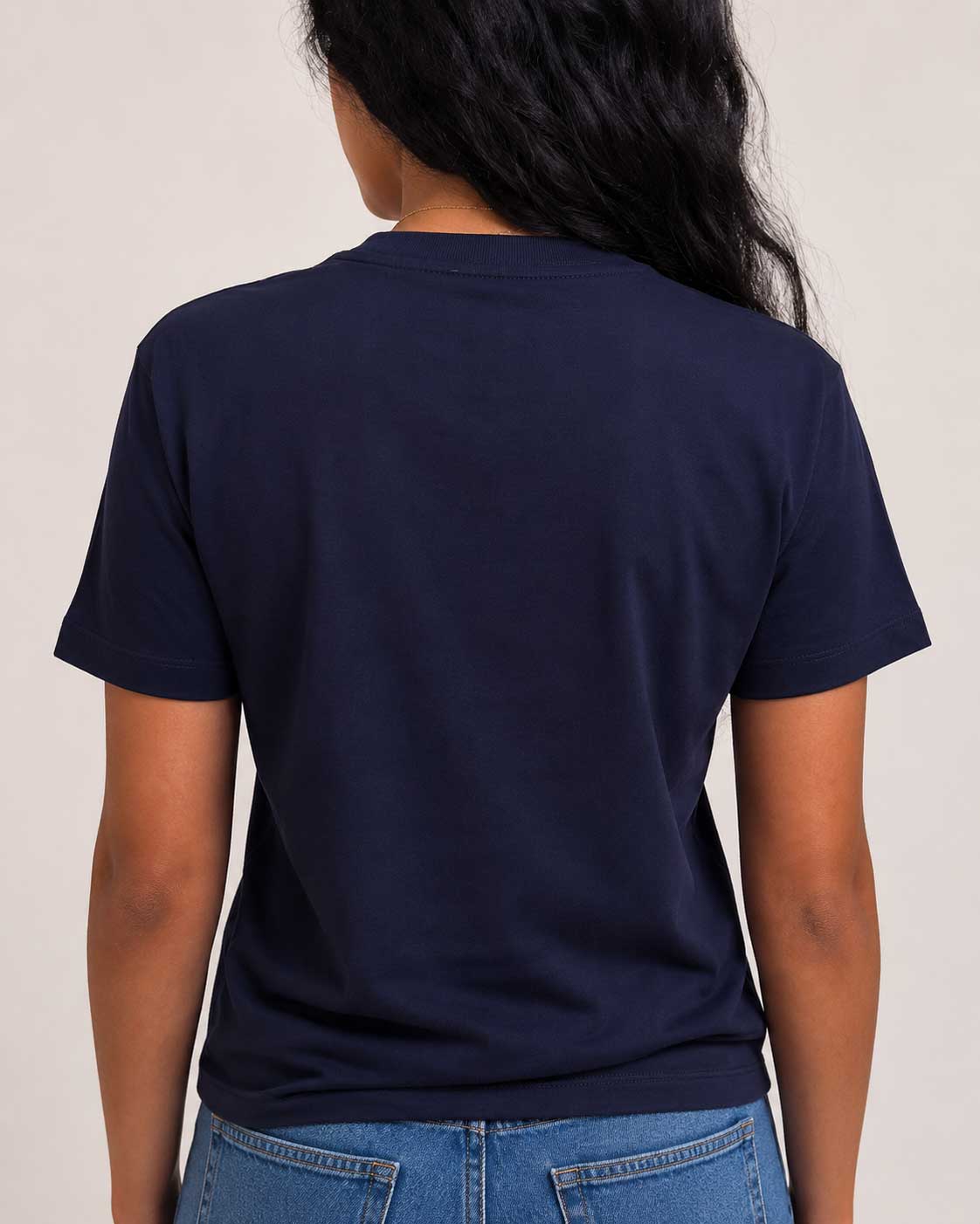 Basic Short sleeve T-shirt – Navy Blue T shirt CIZARO - Cizaro Jeans