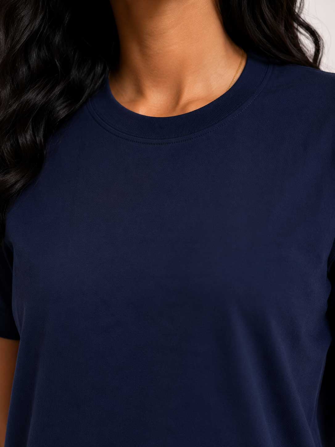Basic Short sleeve T-shirt – Navy Blue T shirt CIZARO - Cizaro Jeans