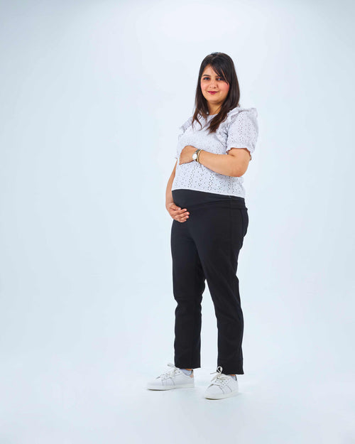 Slim Fit Maternity Jeans – Black